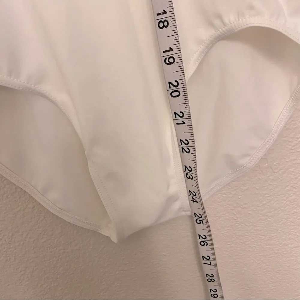 WEISSMAN Elite Dance Costume solo white caged mesh leotard Intention MT10574 LC